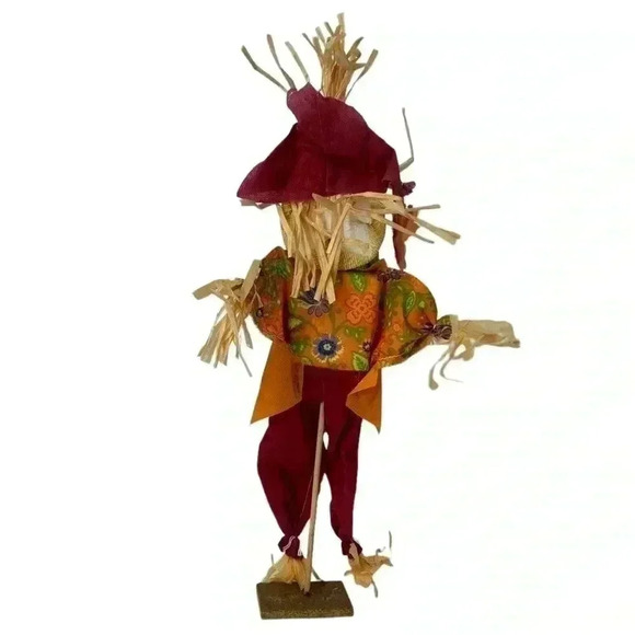 GREENBRIER INTERNATIONAL INC STANDING DOLL AUTUMN FALL DECOR SCARECROW - Picture 2 of 9